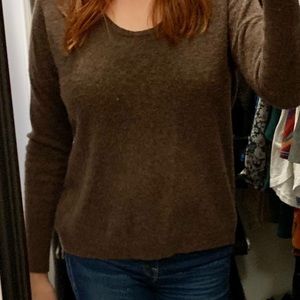 Brown White + Warren Cashmere Sweater